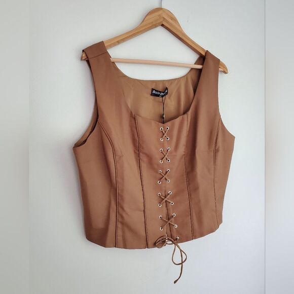 Brown Corset-Style Vest - Picture 6 of 8